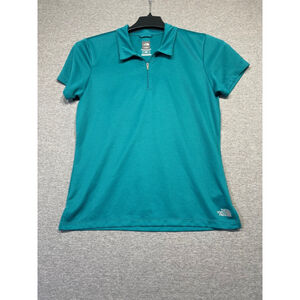 Women's The North Face Teal Polo Shirt Size L/G